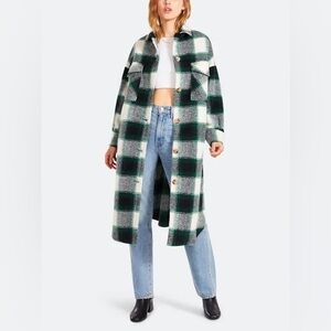 NEW BB Dakota Steve Madden Santa Cruz Long Line Shacket-Size Small